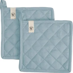 Walra Pannenlap Jeans Blauw Set/2* Ovenwanten En Handschoenen