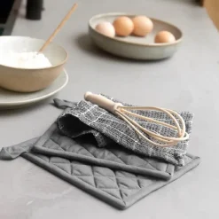 Walra Pannenlap Off Black Set/2* Ovenwanten En Handschoenen