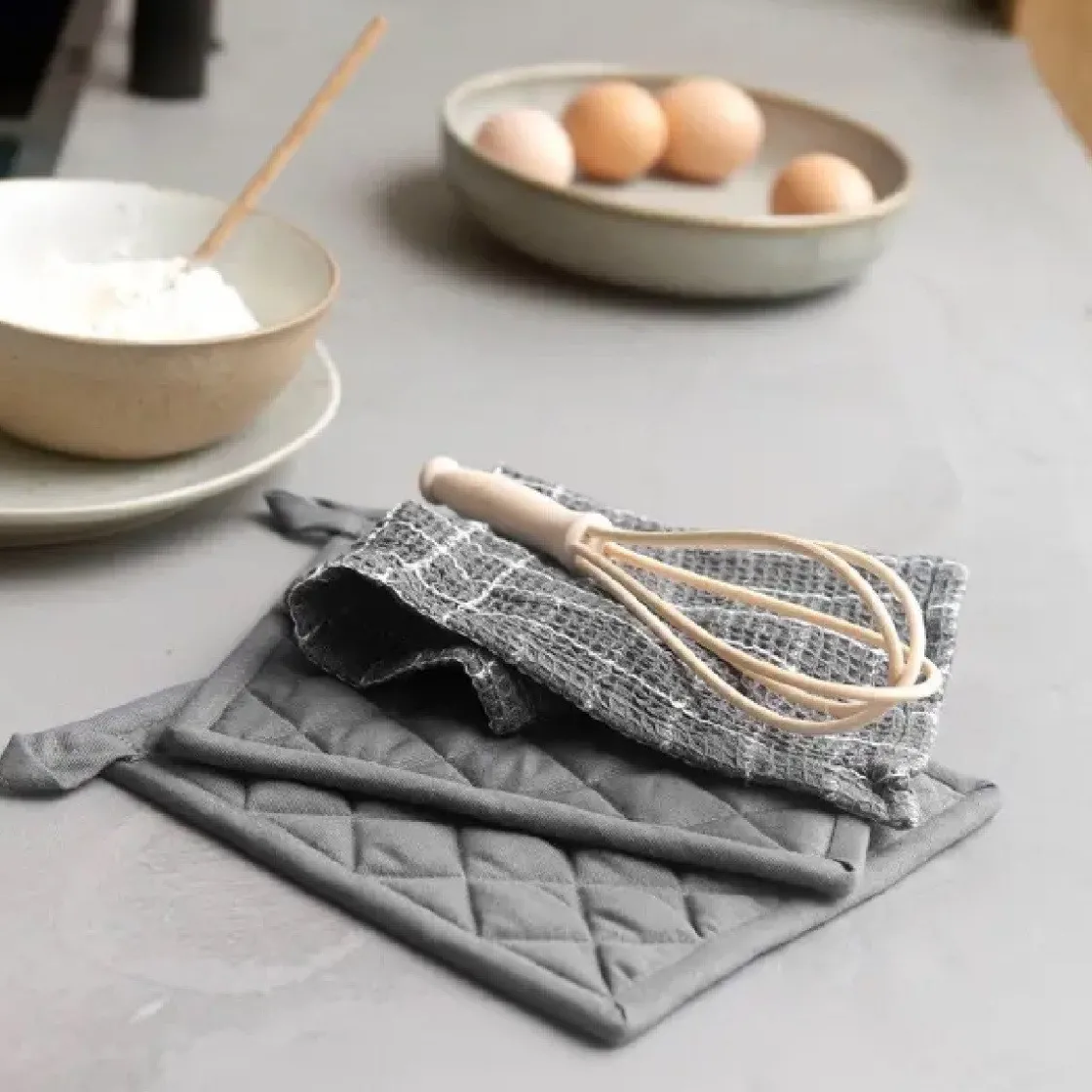 Walra Pannenlap Off Black Set/2* Ovenwanten En Handschoenen