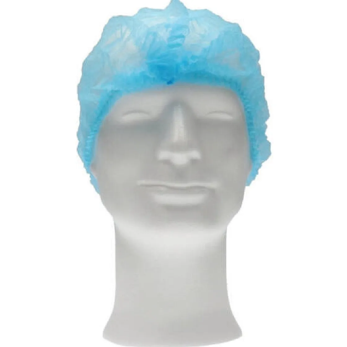 CMT Wegwerpmuts Blauw 100st. 53cm.* Hoofddeksels