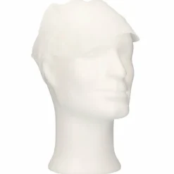 CMT Wegwerppet Wit met Klep 100st.* Hoofddeksels