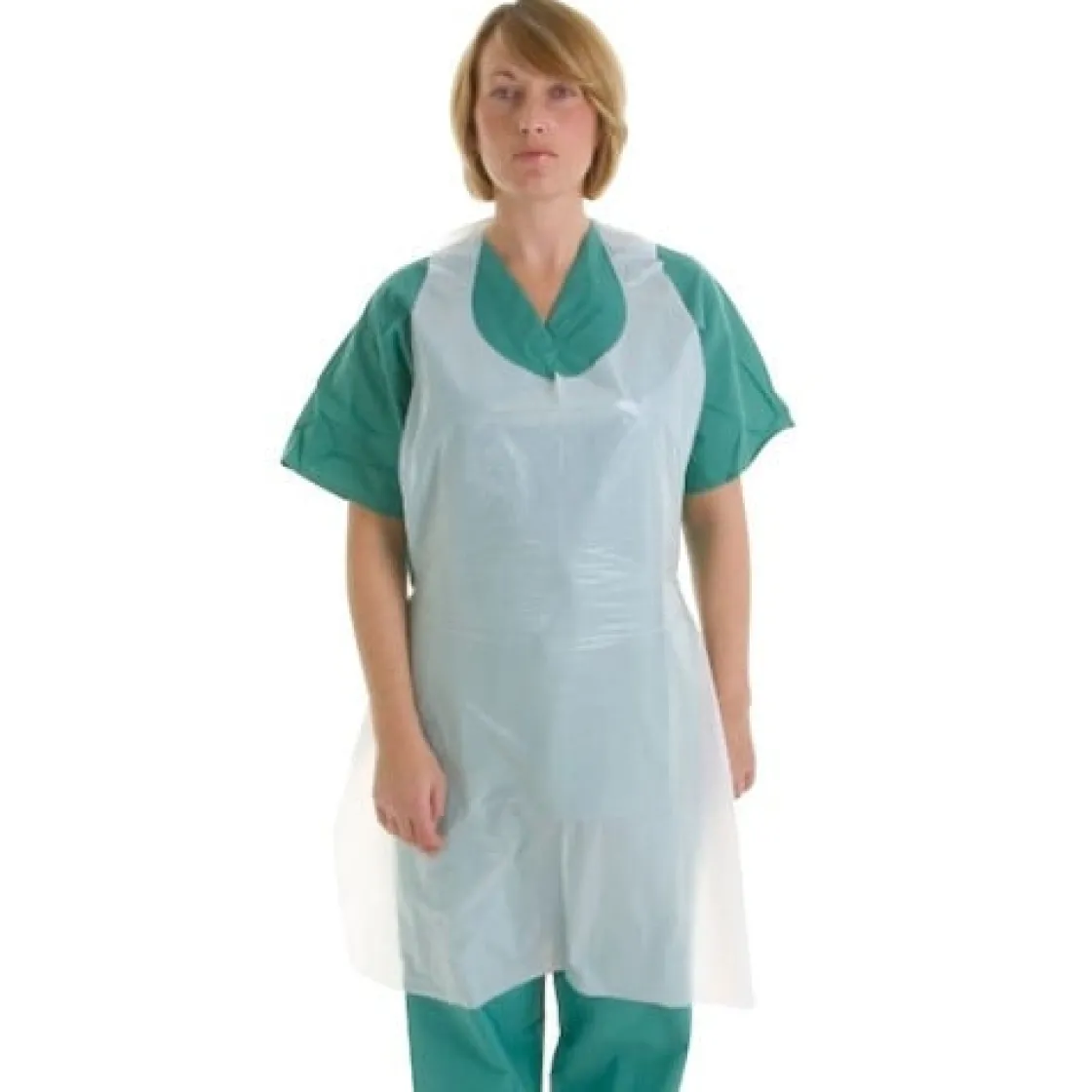 Wegwerpschort Wit Waterdicht 100st.* Schorten En Sloven