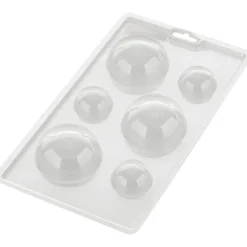 Wilton Chocolade Holvorm Halve Bollen (6x)*** Hol Vormen