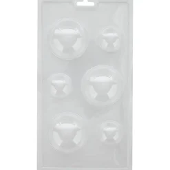 Wilton Chocolade Holvorm Halve Bollen (6x)*** Hol Vormen