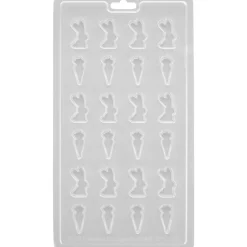 Wilton Chocolademal Wortel & Mini Konijn (24x)* Figuur Mallen