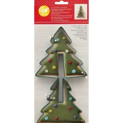 Wilton 3D Koekjesuitsteker Kerstboom Set/2* Figuur Stekers