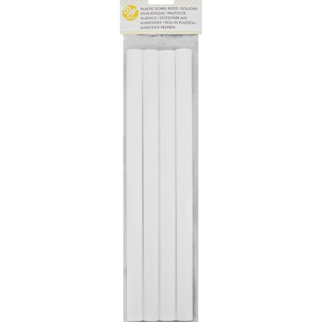 Wilton Dowel Rods Plastic 32cm / 4st.* Dowels En Pilaren|Bakhulpmiddelen