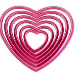 Wilton Hartjes Koekjesuitsteker Glad Set/6* Figuur Stekers