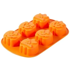 Wilton Siliconen Bakvorm Jack O'Lantern Pompoen (6)* Bakvormen Siliconen|Ijs En Dessert Vormen