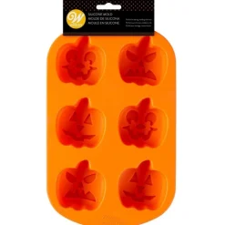 Wilton Siliconen Bakvorm Jack O'Lantern Pompoen (6)* Bakvormen Siliconen|Ijs En Dessert Vormen