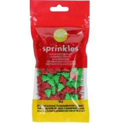 Wilton Sprinkles Kerstbomen & Kerstsokken 56g* Eetbare Strooisels