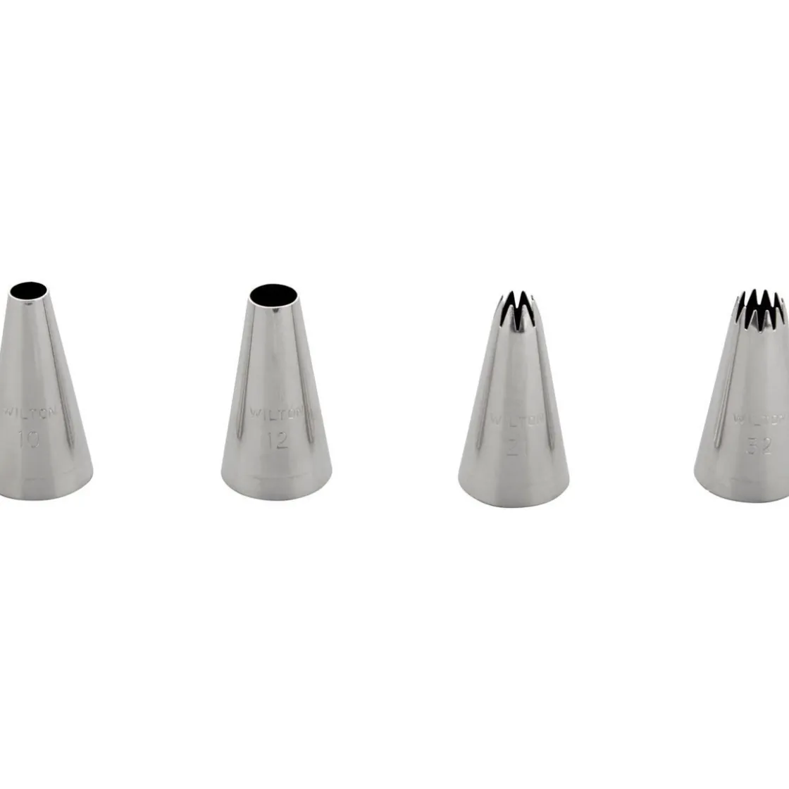 Wilton Spuitmondje Set/4 #010 #012 #021 #032* Spuitmondjes