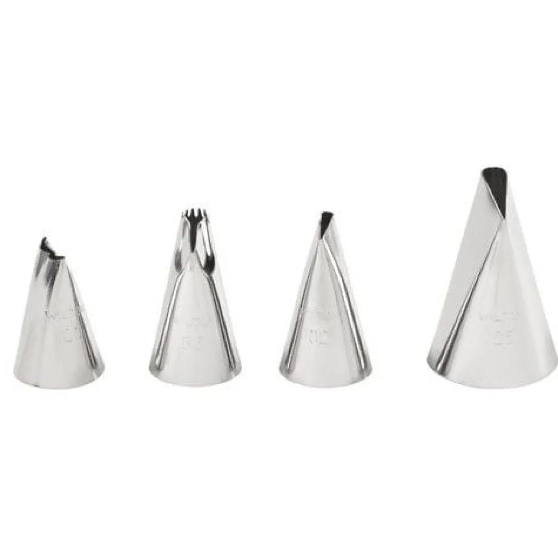 Wilton Spuitmondjes Set (#86, #100, #102, #125)* Spuitmondjes