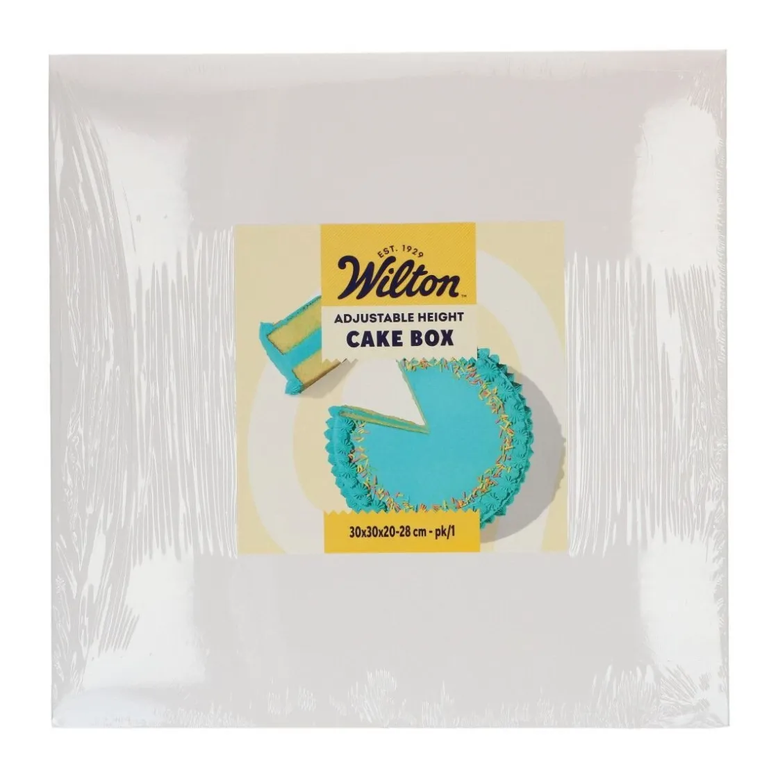 Wilton Taartdoos Verstelbare Hoogte 30x30x20-28cm* Taartdozen