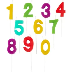 Wilton Taartkaarsjes Nummers Set/10* Kaarsjes En Vuurwerk