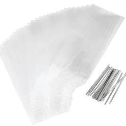 Wilton Traktatiezakjes Transparant 10x24cm 50st* Zakken