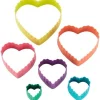 Wilton Uitstekers Hart Dubbelzijdig Set/6* Figuur Stekers