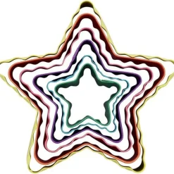 Wilton Uitstekers Ster Dubbelzijdig Set/6* Figuur Stekers