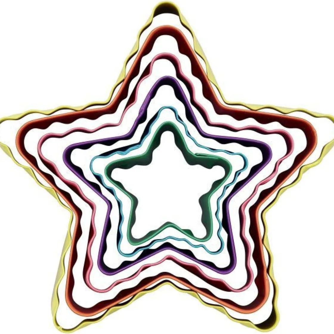 Wilton Uitstekers Ster Dubbelzijdig Set/6* Figuur Stekers