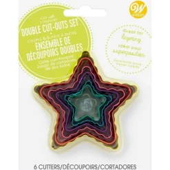 Wilton Uitstekers Ster Dubbelzijdig Set/6* Figuur Stekers