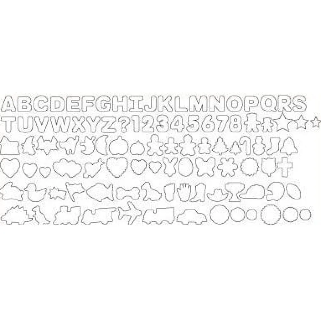 Wilton Uitstekerset Divers 101 stuks*** Figuur Stekers